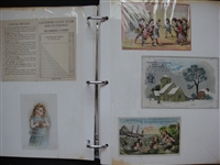 Old Time Victorian Trade Card & Assorted Items Album 274 Items!!