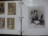 Old Time Victorian Trade Card & Assorted Items Album 274 Items!!