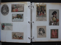 Old Time Victorian Trade Card & Assorted Items Album 274 Items!!