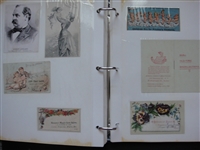 Old Time Victorian Trade Card & Assorted Items Album 274 Items!!