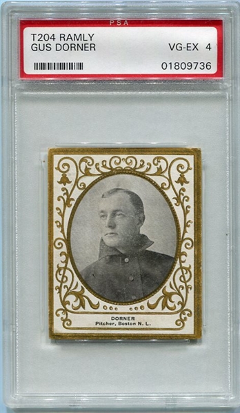 T204 Gus Dorner Boston PSA 4