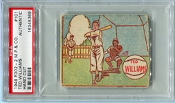 R302-2 1949 M. P. & Co. Ted Williams PSA AUT