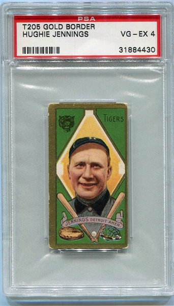 T205 Hughie Jennings PSA 4