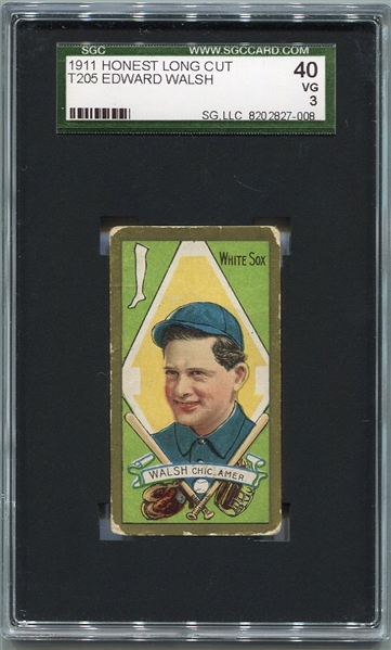 T205 Ed Walsh Honest Long Cut SGC 40