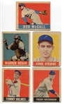 1948-49 Leaf Baseball Lot of Five Different Inc. Short Prints