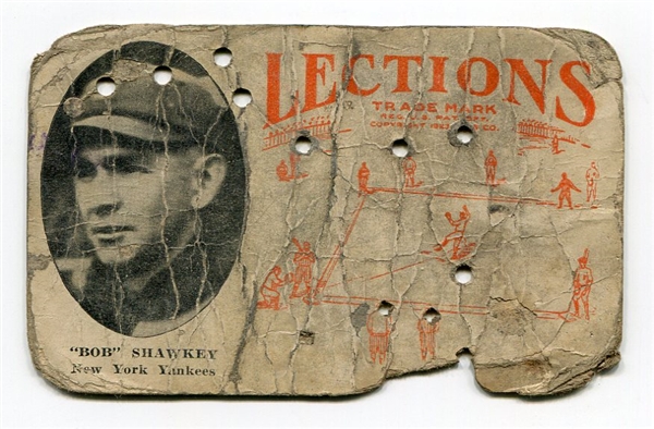 1923 Lections Bob Shawkey New York Yankees 