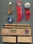 Philadelphia A's Memorabilia Collection Program, Ticket Stub, Pins, Pen Set, etc