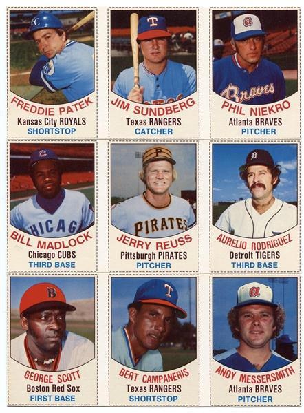 1977 Hostess Twinkies Lot of 5 Different 3-card Panels 