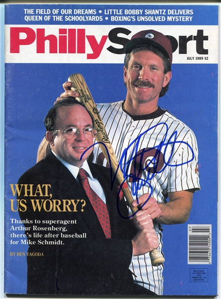 Mike Schmidt Autographed Phill Sport Magazine PSA/DNA Certificate