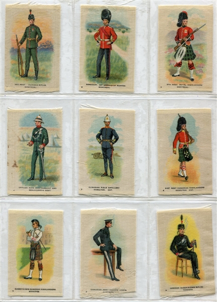 SC10 1914 Imperial Tobacco Army Regimental Silks Complete Set of 55