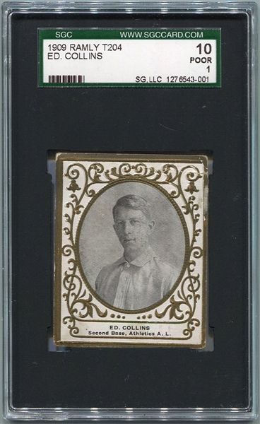 T204 Eddie Collins Philadelphia As SGC 10