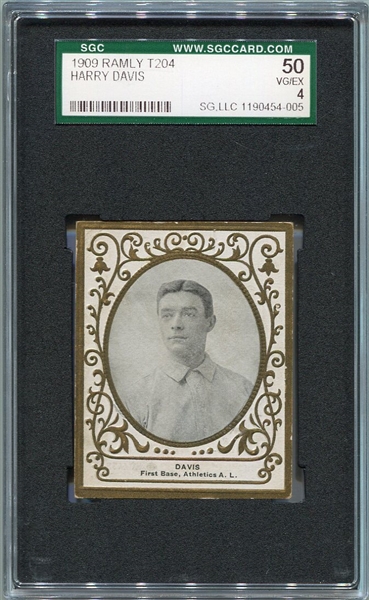 T204 Harry Davis Philadelphia As SGC 50