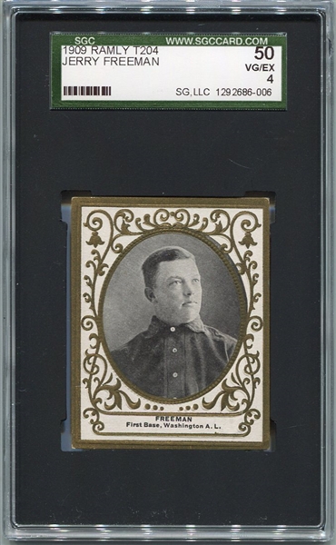 T204 Jerry Freeman Washington SGC 50