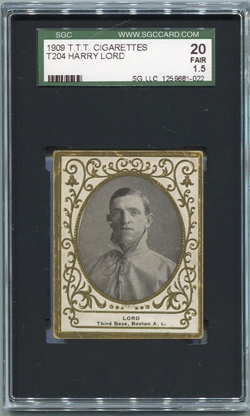 T204 Harry Lord Boston T.T.T. Back SGC 20