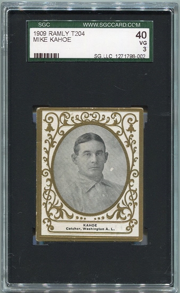 T204 Mike Kahoe Washington SGC 40