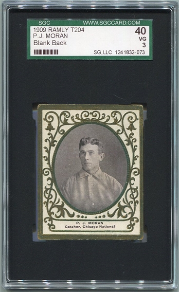 T204 P. J. Moran Blank Back SGC 40