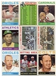 1964 Topps Baseball Lot of 300 Mostly Different VG to EX