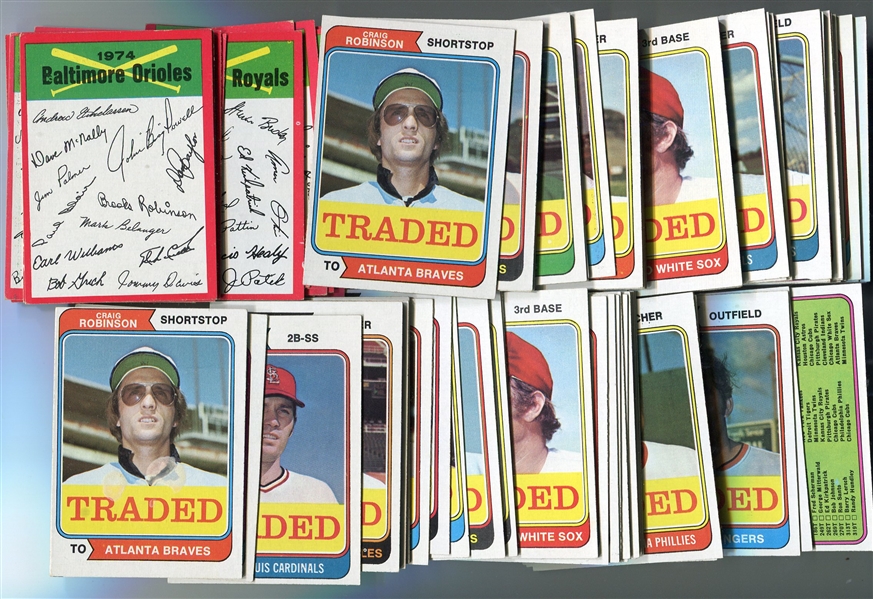 1974 Topps Lot of 230+ NRMT/MT