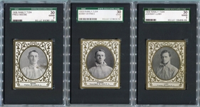 T204 Ramly Lot of 3 St. Louis Cardinals SGC 30
