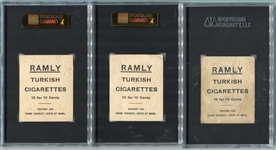 T204 Ramly Lot of 3 St. Louis Cardinals SGC 30
