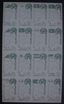 1960's Japanese Baseball Cards 2 Uncut 16 Card sheets