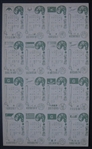 1960's Japanese Baseball Cards 2 Uncut 16 Card sheets