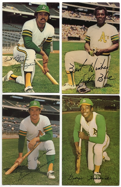 1971-1973 Doug McWilliams Oakland As Postcards Lot of 7