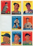 1958 Topps Baseball Lot of 60 