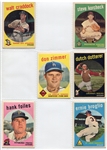 1959 Topps Baseball Partial Set of 197 Mostly Different W/HOFers