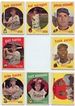 1959 Topps Baseball Partial Set of 197 Mostly Different W/HOFers