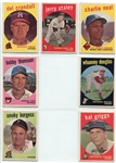 1959 Topps Baseball Partial Set of 197 Mostly Different W/HOFers