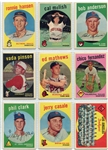1959 Topps Baseball Partial Set of 197 Mostly Different W/HOFers