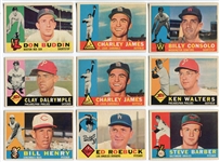 1960 Topps Baseball High Number Lot of 26 EX to Nrmt