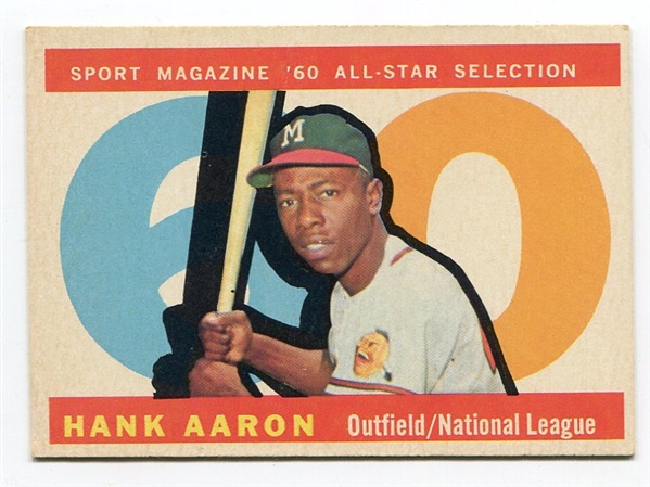 1960 Topps #566 Hank Aaron All-Star Exmt/Nrmt