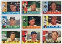1960 Topps Baseball Lot of 61 Mostly Different Exmt to Nrmt Cards