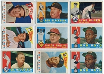 1960 Topps Baseball Lot of 61 Mostly Different Exmt to Nrmt Cards
