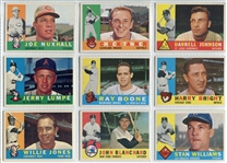 1960 Topps Baseball Lot of 61 Mostly Different Exmt to Nrmt Cards