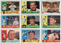 1960 Topps Baseball Lot of 61 Mostly Different Exmt to Nrmt Cards