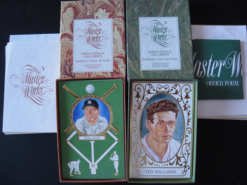 1990-92 Perez-Steele Master Works Complete Set of 50 Series 1 & Series 2 Mint in Box