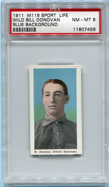 M116 Wild Bill Donovan Blue Background PSA 8
