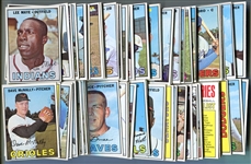 1967 Topps Baseball Lot of 240 Different Mostly Exmt to Nrmt