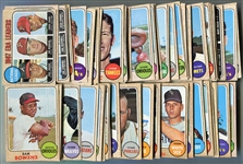 1968 Topps Baseball Partial Set of 371 Different VG to EX With High-Numbers