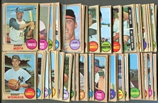 1968 Topps Baseball Partial Set of 371 Different VG to EX With High-Numbers