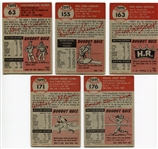 1953 Topps Baseball Lot of 5 Different