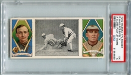 T202 Wallace/Pelty A Close Play at the Plate PSA 5