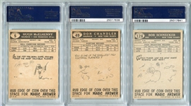 1959 Topps Football Lot of Three PSA Graded 