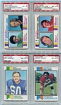 1973 Topps Football Lot of 9 With Dan Fouts RC All PSA Graded