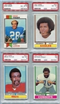 1973 Topps Football Lot of 9 With Dan Fouts RC All PSA Graded