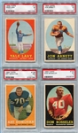 1958 Topps Football Lot of 7 PSA Graded Including HOFers