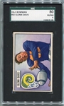1951 Bowman Football #42 Glenn Davis SGC 80